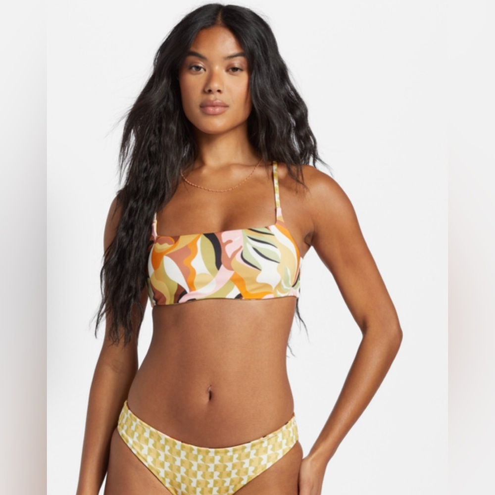 BILLABONG WOMENS Return To Paradise Zoe - Reversible Bikini Top Sz Small